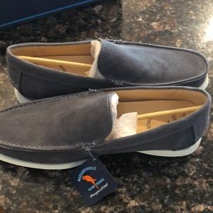 Vintage Canvas Margaritaville leather boat shoes, brand new in box, NIB, 9.5